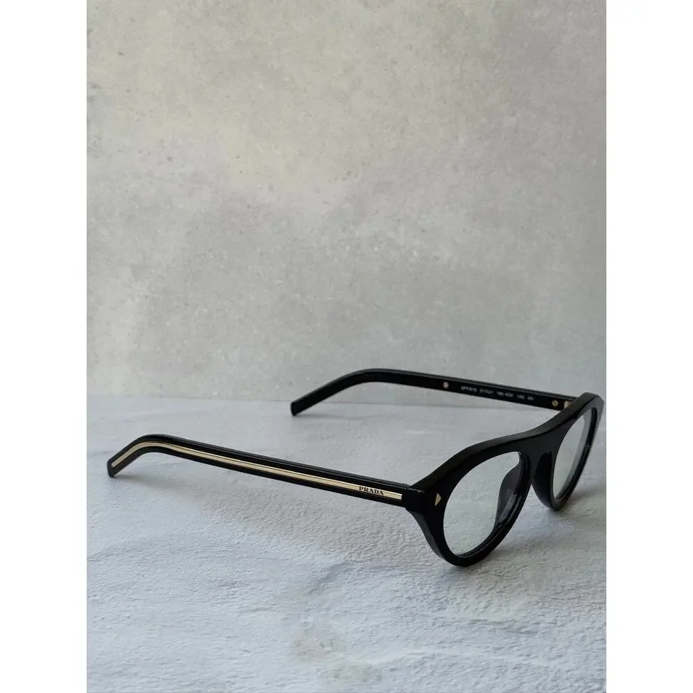 NEW Prada PR B15S Aviator Sunglasses Black Bluelight $578